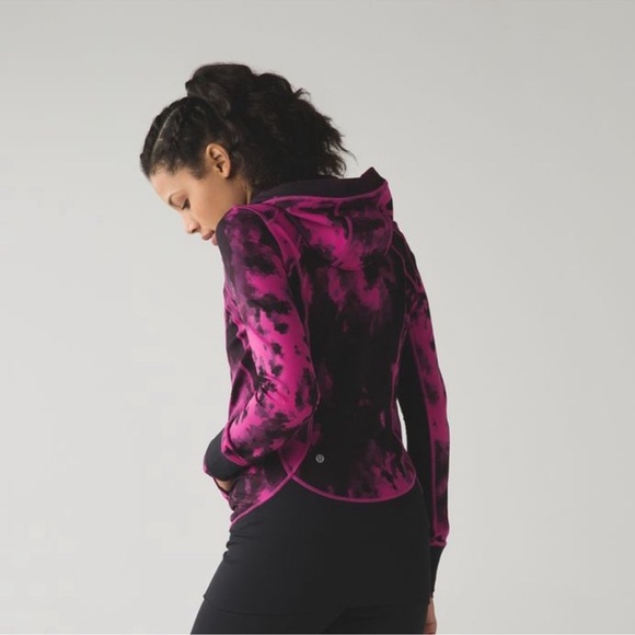 Lululemon Daily Practice Jacket women’s pink and black jacket size 4 - Picture 2 of 13